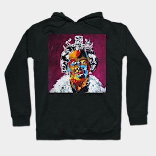 Elizabeth II Queen Pop Portrait Hoodie